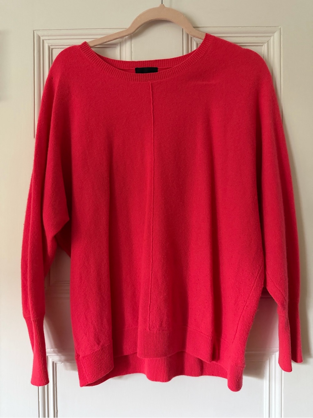 J. Crew Bright Red Boatneck Sweater